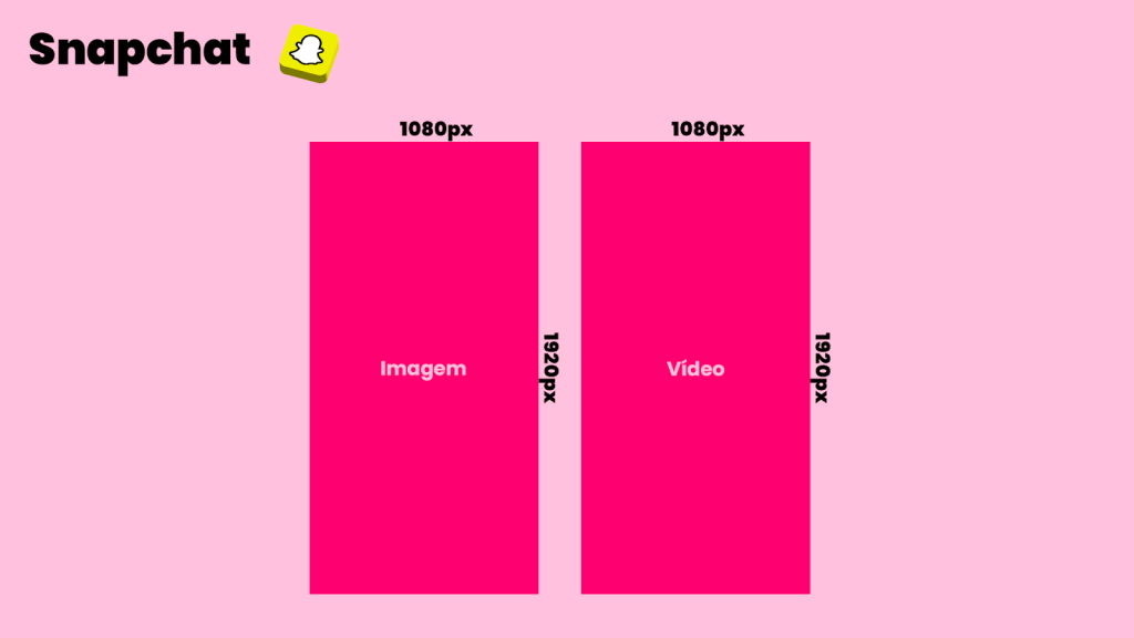Tamanho e formatos para o Snapchat 